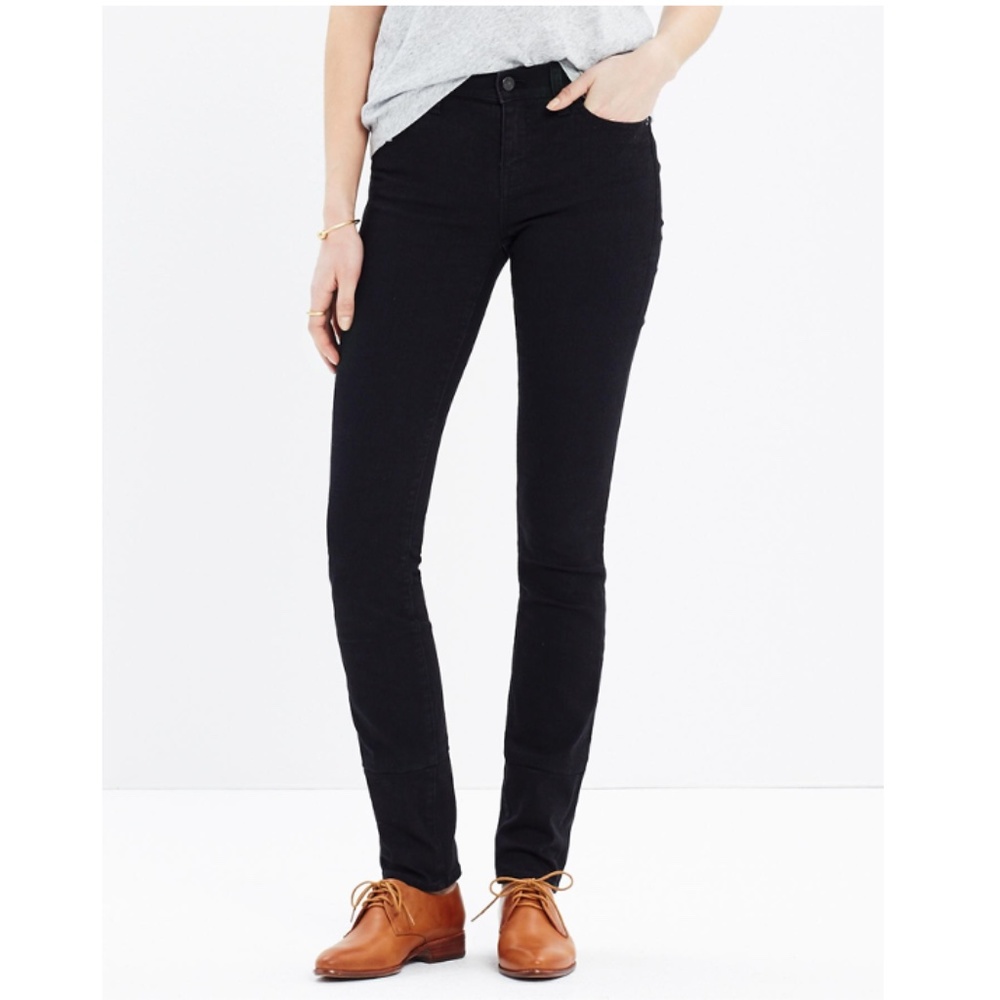 Madewell Alley Straight Jean, black frost